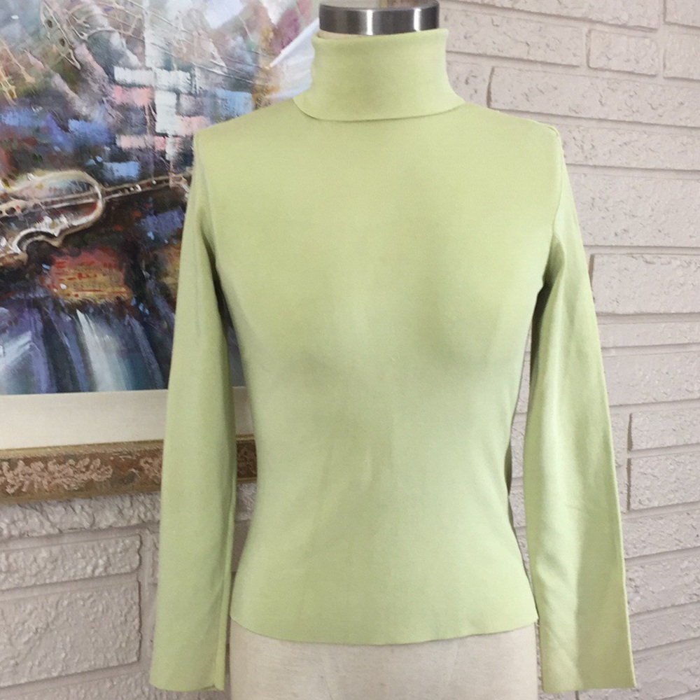 No Tags Stretch Knit Turtleneck Top